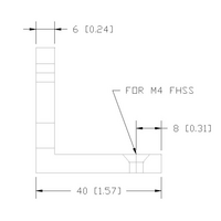 41-001-0 MODULAR SOLUTIONS PROFILE FASTENER HIDDEN PROFILE CONNECTOR M